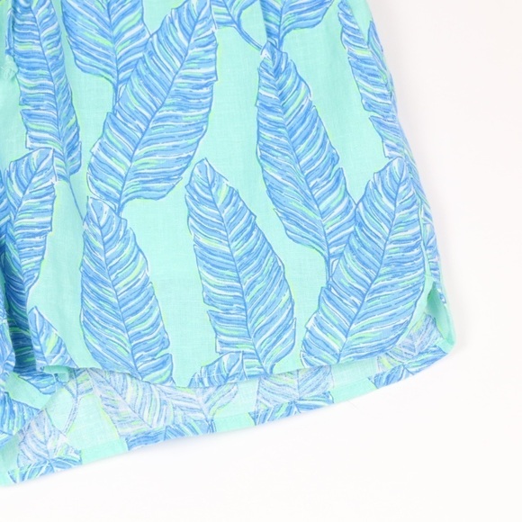 Vineyard Vines Linen Palm Leaf Shorts - Picture 4 of 7